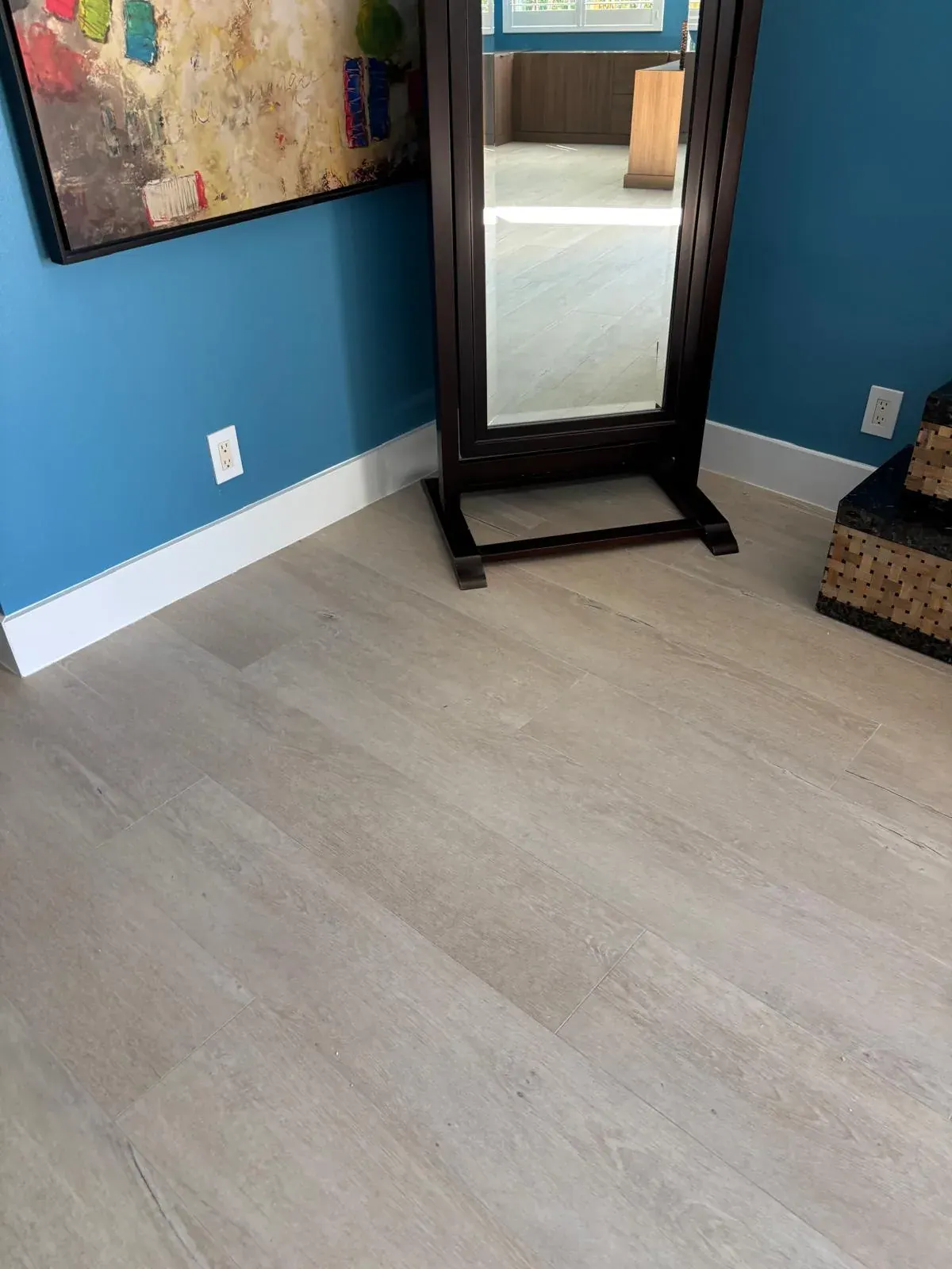Interior Painting Blue Bedroom Boynton Beach by JC General Painting in South Florida