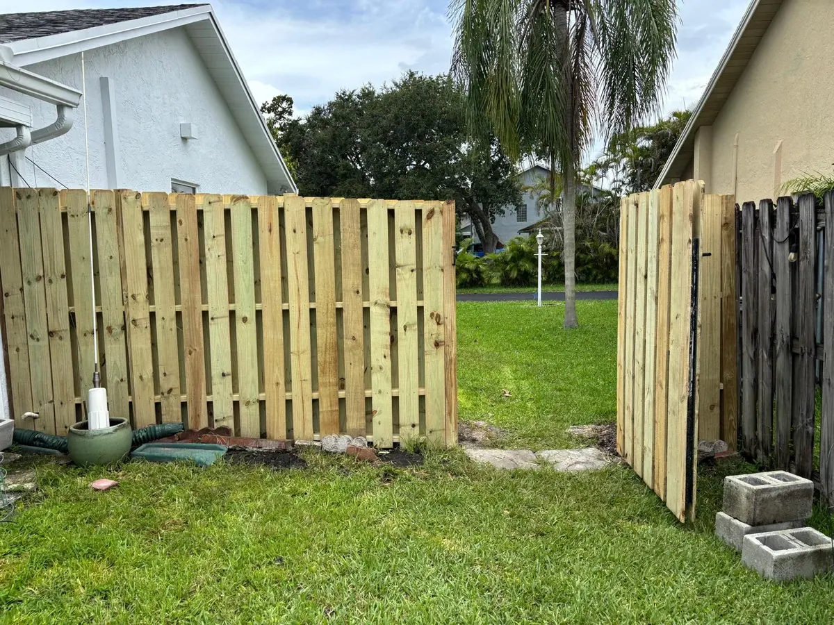 Wood Fence Installation Fence Gate Carpentry Delray Beach by JC General Painting in South Florida