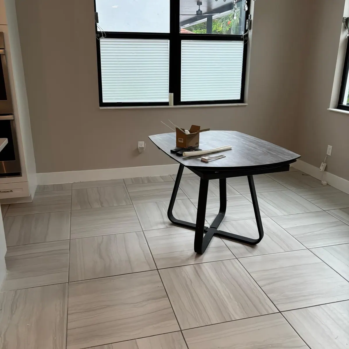 Interior Painting Dining Room Greige Pompano Beach by JC General Painting in South Florida