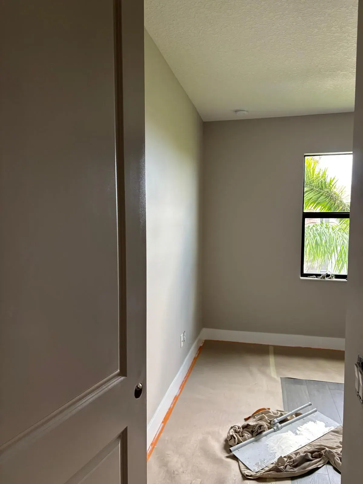 Interior Painting Greige Bedroom Pompano Beach by JC General Painting in South Florida