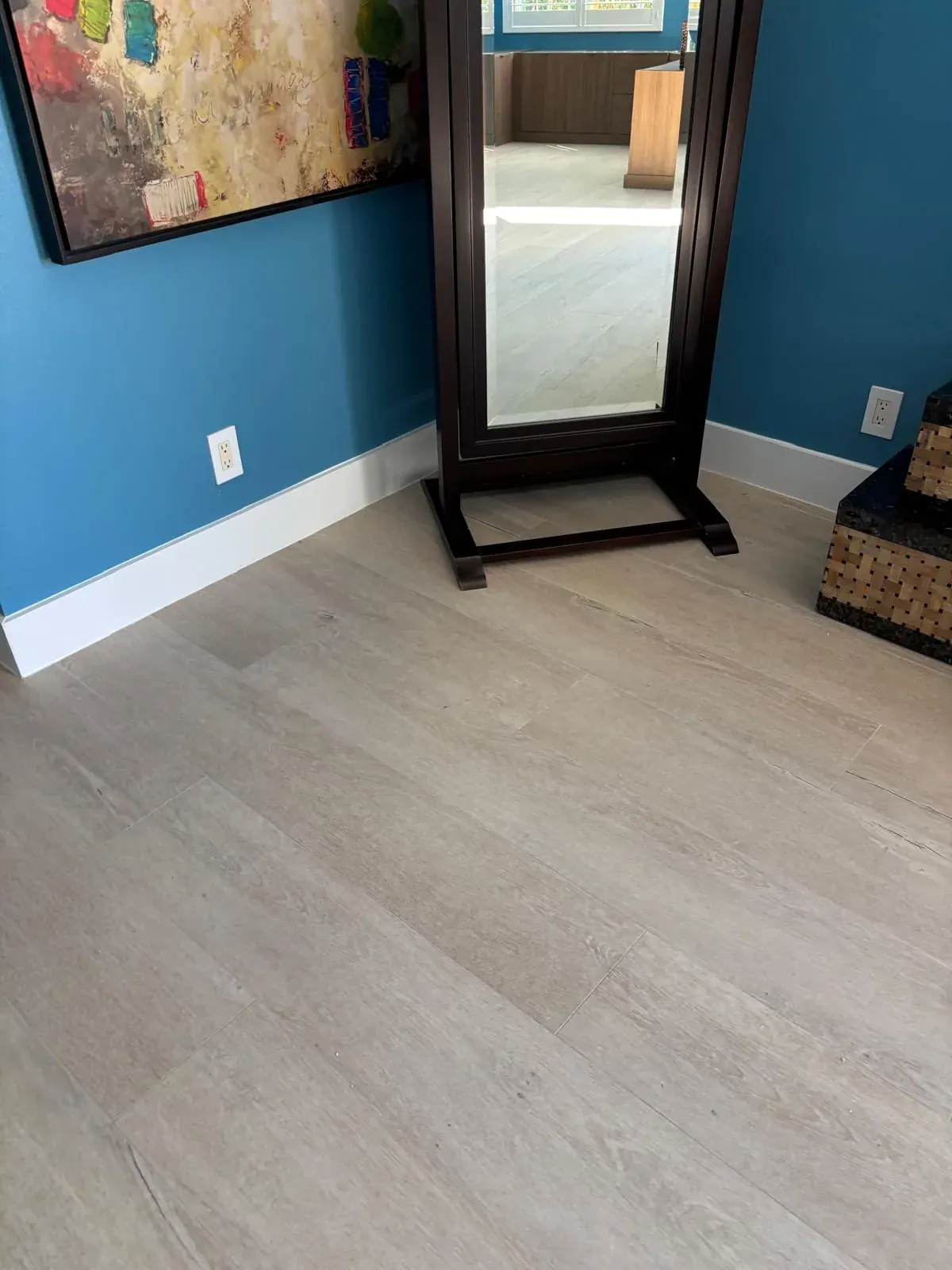 Interior Painting Blue Bedroom by JC General Painting in South Florida