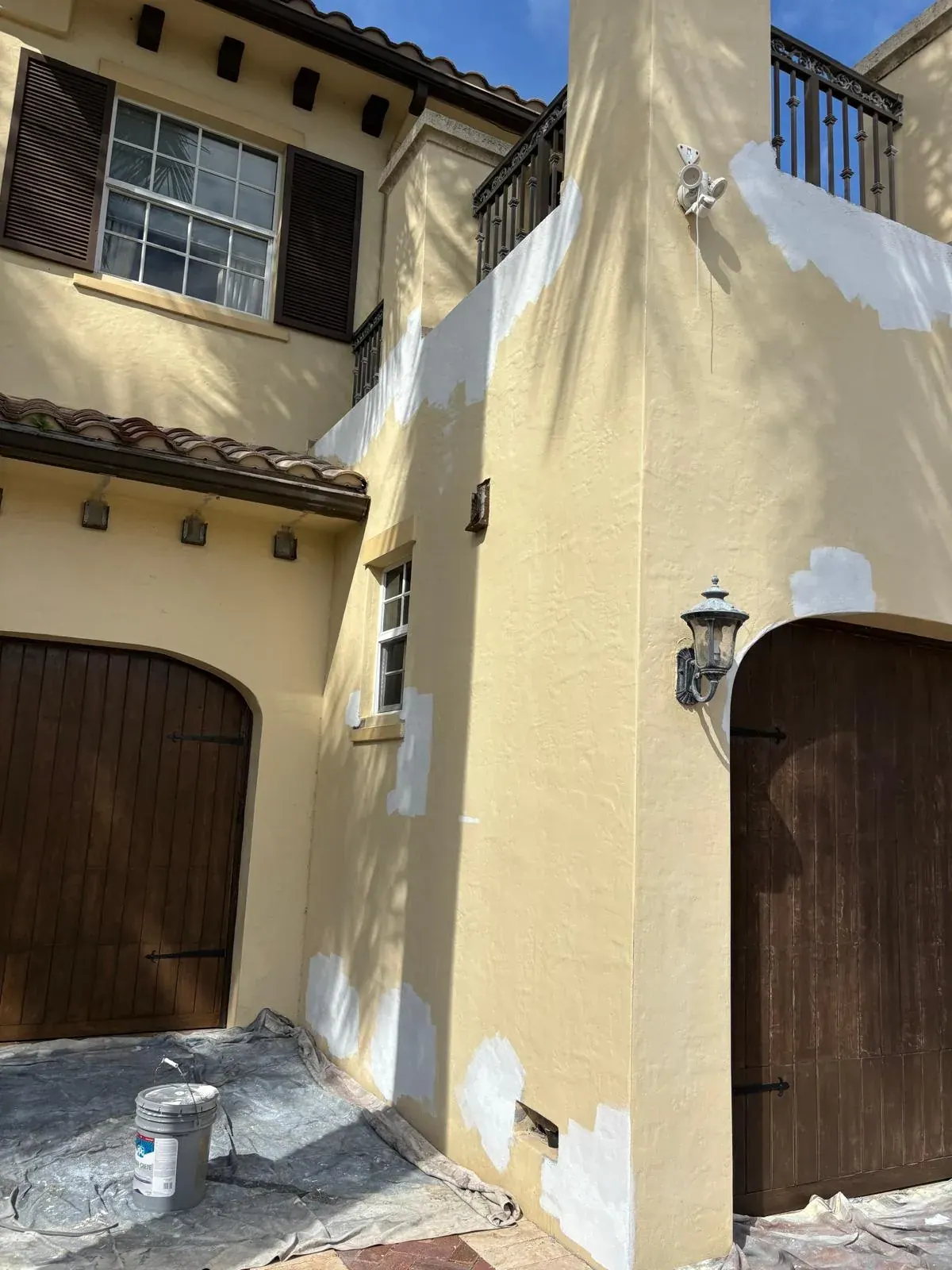 Before: Stucco Repair & Facade Repaint