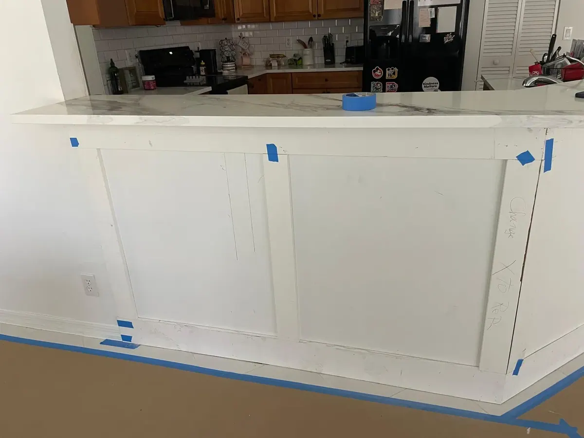 Wainscoting Carpentry Bar Panel Trim by JC General Painting in South Florida
